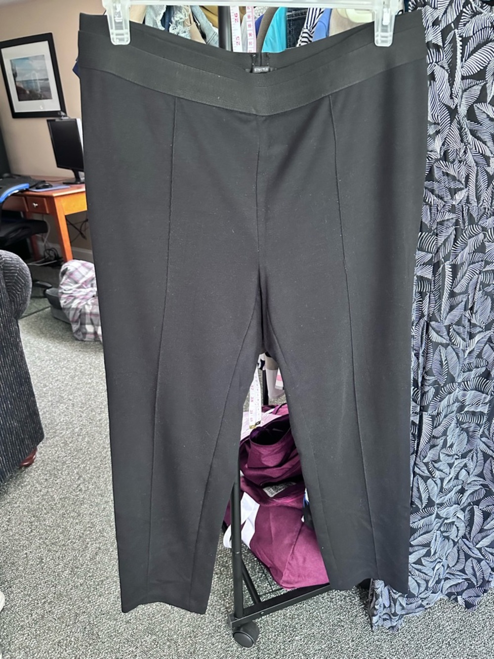 Style & Co. Women Black Straight-Leg Dress Pants
